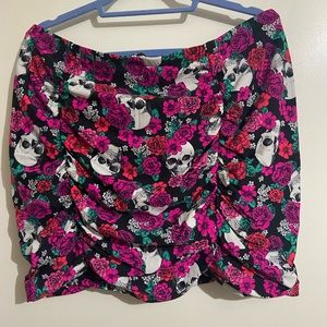 Torrid skull Print Swim Skirt Size 3